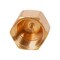 Everflow 3/8" Flare End Cap Pipe Fitting; Brass F40-38 - alternate 1